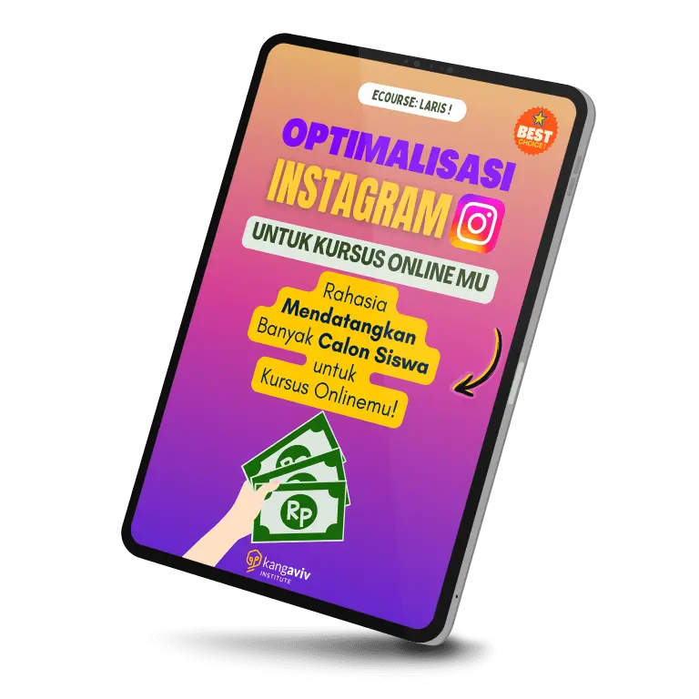 Cover eCourse LARIS: Optimalisasi IG untuk Kursus Online