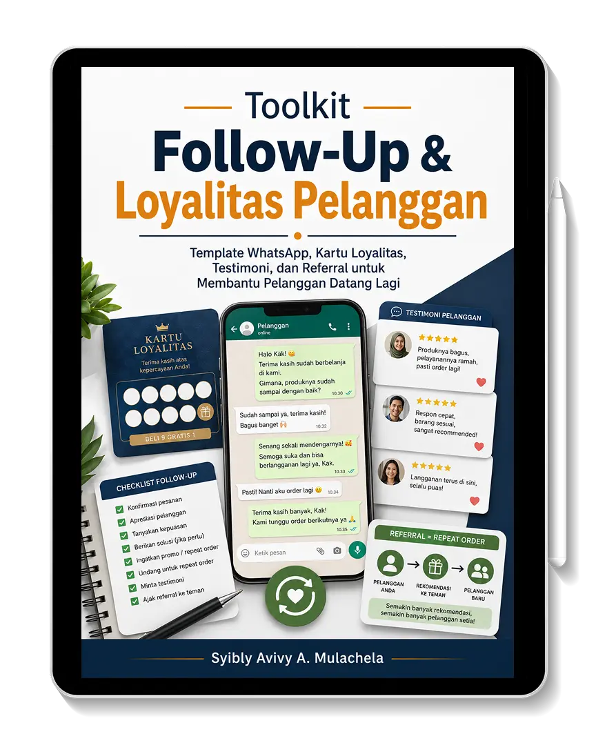 Toolkit Follow-Up & Loyalitas Pelanggan — pesan, script, dan desain kartu member siap pakai
