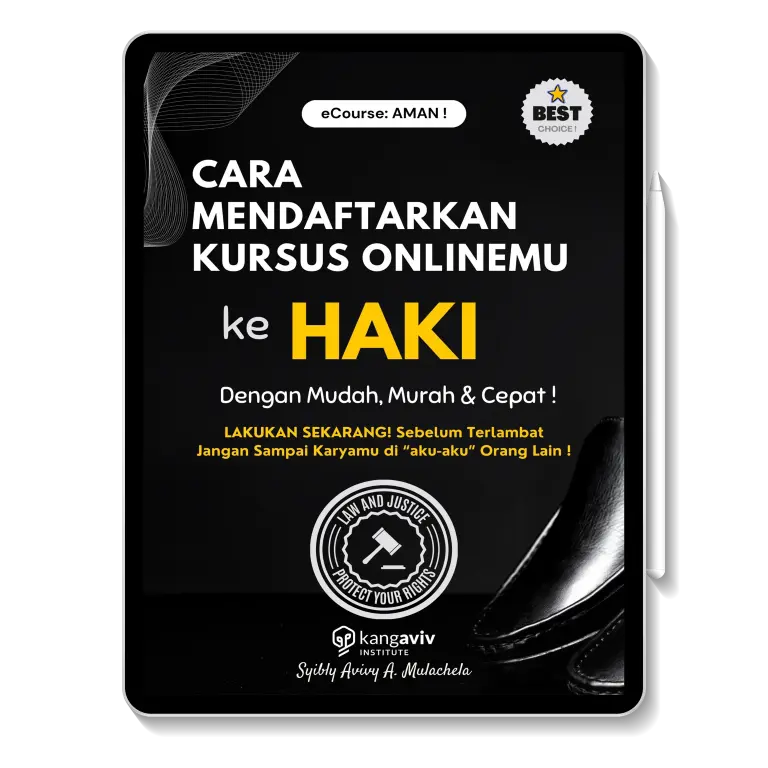 Cover eCourse AMAN: Cara Mendaftarkan HAKI Kursus Online